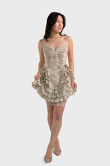 Corset Frill Prom Dress