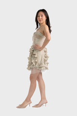 Corset Frill Prom Dress