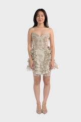Corset Frill Prom Dress