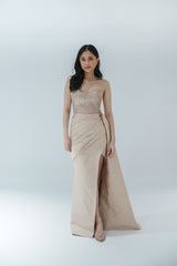 Beaded Corset Strapless Top