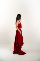Custom Two-Piece Tinghun Dress with Reversible Top