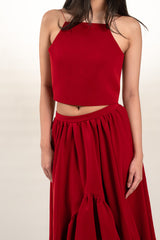 Custom Two-Piece Tinghun Dress with Reversible Top