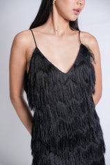 Fitted Fringe Gown