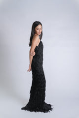 Fitted Fringe Gown