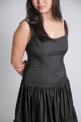 Black Tallulah Cami Tiered Maxi Dress