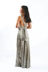 Satin Dress with Embroidery Limited Edition