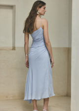Asymmetrical Pleated Dress