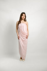 Strapless Relaxed Drape Maxi Dress