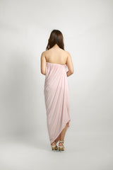 Strapless Relaxed Drape Maxi Dress