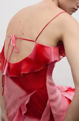 Sleeveless Ruffle Chiffon Dress