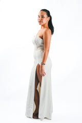 Strapless Embellished Gown
