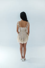 Custom Beaded Mini Dress