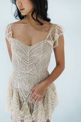 Custom Beaded Mini Dress