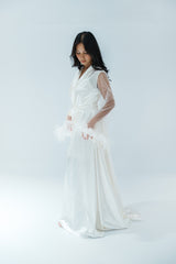 Pearl and Feather Evita Robe
