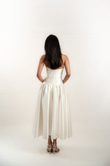 Strapless Drop Waist Maxi Dress