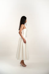 Strapless Drop Waist Maxi Dress