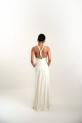 Braided Strap Jersey Maxi Dress