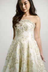 Strapless Victorian Wedding Gown