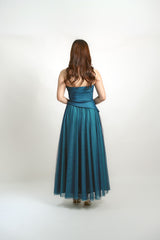 Asymmetric Strapless Tulle Ball Gown
