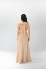 Champagne Gown with Rose