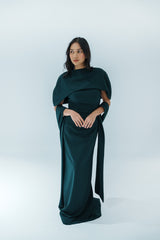 Gown with Drape Shawl