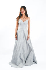 Brocade Bustier Gown