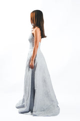 Brocade Bustier Gown