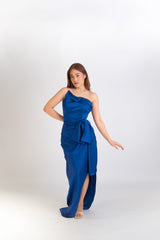 Asymmetrical Drape Gown