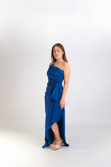 Asymmetrical Drape Gown
