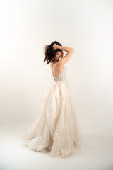 Beaded Shimmer Tulle Wedding Gown