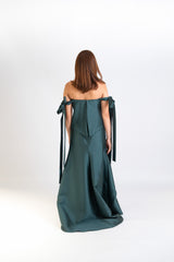 Custom Off Shoulder Gown with Ribbons
