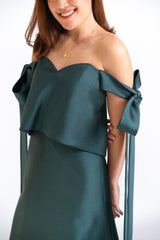 Custom Off Shoulder Gown with Ribbons