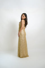 Custom Gold Sequin Dress