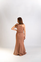 Perly One Shoulder Gown