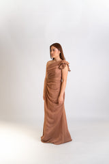 Perly One Shoulder Gown