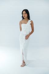 White One Shoulder Gown