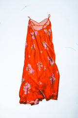 Floral Satin Maxi Dress