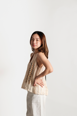 Barong Striped Sleeveless Top