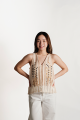 Barong Striped Sleeveless Top