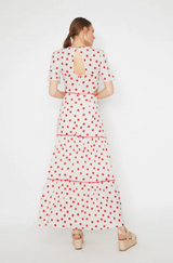 Spot Tiered Maxi Dress