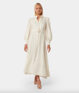 Allegra Lace Detail Midi Dress
