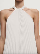 Pleated Halter Neck Dress
