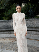 Lace Long-Sleeve Gown