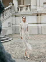 Lace Long-Sleeve Gown