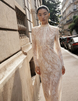 Lace Long-Sleeve Gown