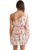 Sienne Petite Asymmetrical Tiered Mini Dress