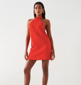Open Back Halter Neck Dress