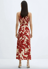 Printed Cut-Out Dress