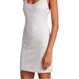 Nelle Sequin Beaded Mini Dress