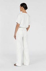 Alexa Off White Straight Cropped Jean